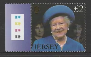 UK - JERSEY 2002 QUEEN MOTHER Commemoration TWO POUNDS with Imprint MNH - Picture 1 of 1