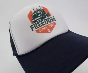 Freedom Convoy 2002 Hat Cap 18 Wheeler Tractor Trailer Snapback Mesh Trucker - Picture 1 of 6