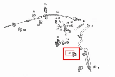 MERCEDES-BENZ E-CLASS W124 Kick Down Switch A0025452214 - Image 1 of 4