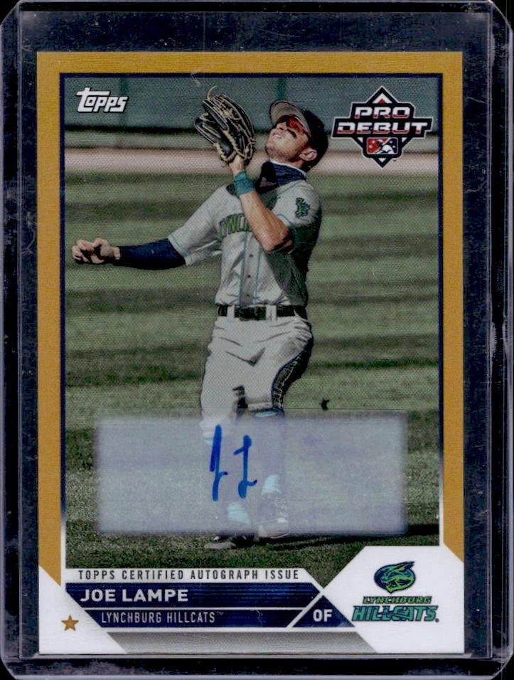 2023 Topps Pro Debut Joe Lampe Prospect Gold Autograph Auto #32/50