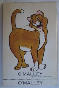 Classic Disney Vintage 1970's Sunicrust Disney Sunny Fun Card - O'Malley