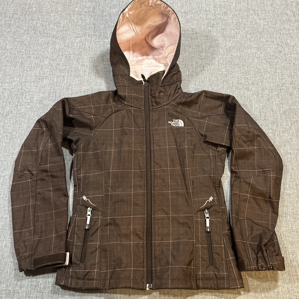 The North Face Jacket Women’s XS Fleece Lined Checkered Embroidered Floral - Image 1 of 4