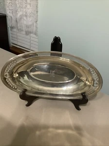 VTG Meriden International Sterling Silver Oval Serving Bowl 248g 13” X 7” - Picture 1 of 11
