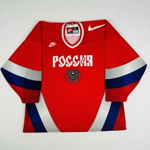 Team Russia Olympics 1998 Hockey Jersey Vintage 90’s Nike Team Red Size XL - Picture 1 of 15