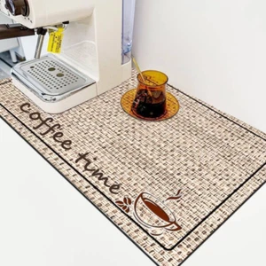 Coffee Machine Mat, 22 * 14In Large Absorbent Coffee Bar Mat Quick Drying | No-S - Picture 1 of 8