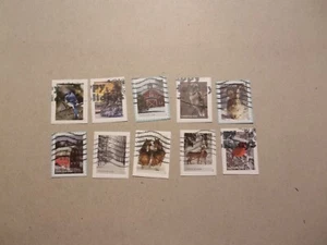USA Used, 2020 Issue Christmas Winter Scenes, (Set of 10) - Picture 1 of 1