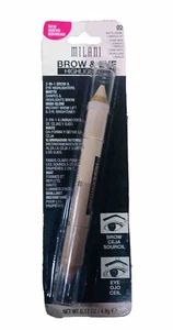 Milani Evidenziatore Sopracciglia e Occhi Matita 02 Crema Opaca/Lifting Luminoso 0,17 OZ HTF  - Foto 1 di 1