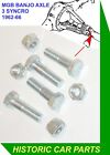 MGB Roadster + EARLY GT 3 SYNCHRO 1962-66 - BOLT KIT for PROPSHAFT TO BANJO AXLE