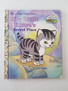 Little Golden Book Land - Shy Little Kitten's Secret Place 1991 HC - Picture 1 of 4