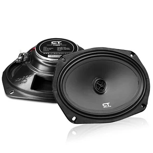 CT Sounds Tropo 6x9” 160 Watt Shallow-Mount Coaxial Car Speakers, Pair - Picture 1 of 6
