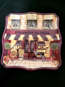 Kate McRostie zertifizierter internationaler Salat-/Dessertteller - französische Szene 8,5" - Bild 1 von 8