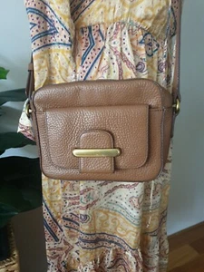 Fossil Small Brown Crossbody Leather Bag - Picture 1 of 13