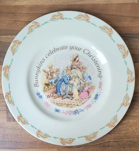 Bunnykins Royal Doulton 8" Weihnachtsteller - Bild 1 von 3
