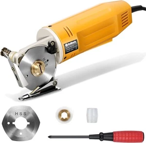 Mini Electric Cloth Cutter, Rotary Blade Fabric Cutting Machine, Octagonal Knife - Picture 1 of 8