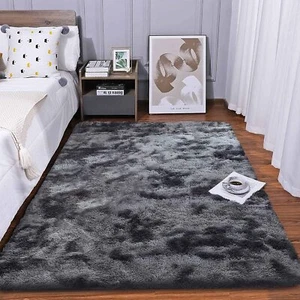 Tinyboy-hbq Tapis Chambre Shaggy pour Salon De Sol Grand Couloir Soft à Poils... - Picture 1 of 7