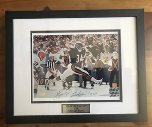 Walter Payton 12x15 autographed framed photo Steiner coa 727/1993 - Picture 1 of 12
