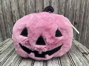 Cupcakes & Kaschmir Halloween Kissen Hot Pink Jack O’ Lantern Kürbis 12,5 Zoll - Bild 1 von 5