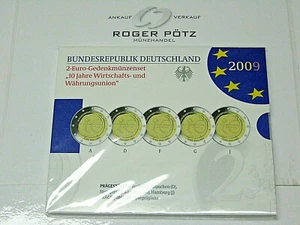 5 x 2 Euro Gedenkmünzen BRD - wahlweise ab 2007 römische Verträge in PP der VfS - Bild 1 von 11