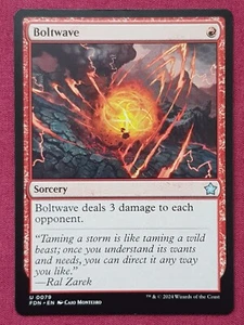 Magic The Gathering FOUNDATIONS BOLTWAVE red card MTG - Picture 1 of 2