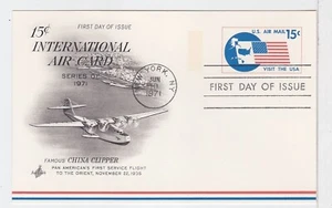TurtlesTradingPost- Visit the USA Airmail Postal Card- 1971- #UXC11 FDC Artcraft - Picture 1 of 1