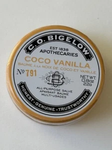 C.O. Bigelow All-Purpose Salve Coco Vanilla 0.8 oz / 22g No 791 Sealed Free Ship - Picture 1 of 3