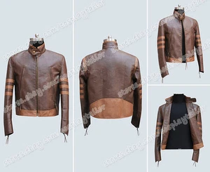 X Herren Cosplay Wolverine Kostüm Jacke Anime Deluxe brauner Mantel Halloween - Bild 1 von 9