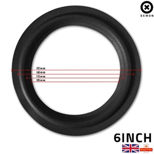 1x 6" inch Woofer Bass Speaker Part Light Surrounds Repairs Spare Foam 152MM UK - Picture 1 of 7