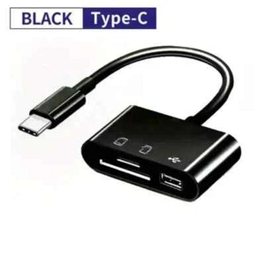 Adaptador lector de tarjetas USB C SD tipo C lector de tarjetas Micro SD TF multifunción 3 1 pieza - Imagen 1 de 5