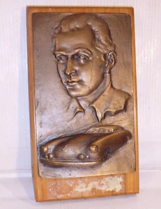 MARIO DALLA FAVERA award BRONCE CAST rally ITALY 1961 EDGAR BARTH Porsche 356 - Picture 1 of 9