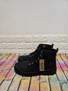 Palladium Pallabrouse Leather Walking Boots UK 8 (EUR 42) Men's RRP £ 125 Black - Picture 1 of 7