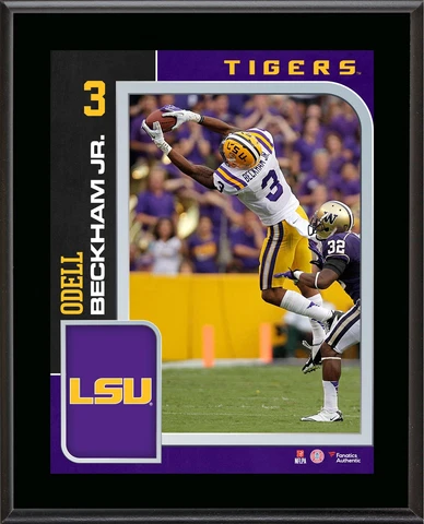 Odell Beckham Jr. Tigers 10.5x13 Player Plaque - Fanatics Cover
