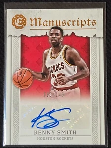 2016-17 Panini Excalibur Manuscripts Kenny Smith #M-KS Auto /149 Houston Rockets - Picture 1 of 2