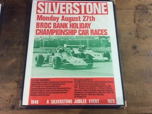 Vintage motor racing poster Silverstone F3 F Vee Modsports - Picture 1 of 1