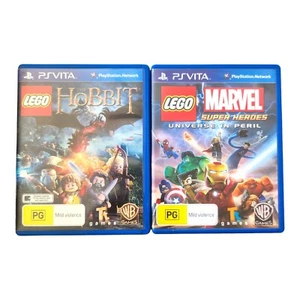LEGO: The Hobbit And Marvel Super Heroes 2 X Sony Playstation VITA Games PAL VGC - Picture 1 of 10
