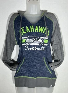 Majestic Fan Fashion Seattle Seahawk Women's Hoodie Size Medium V- Neck - Picture 1 of 12