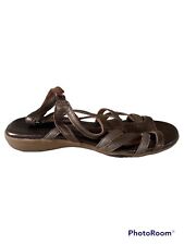 Naturalizer N5 Comfort Brown Gold Strap Sandals Women’s Size 6.5