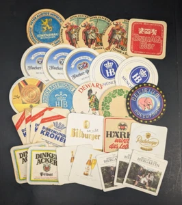 Lote de 29 colchonetas de cerveza vintage Alemania - Imagen 1 de 7