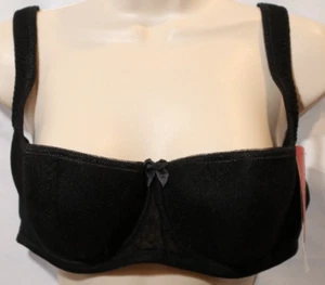 Balconette-BH Damen Rosme Dessous schwarz Größe 38D neu mit Etikett - Bild 1 von 4