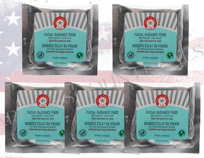 50 PADS First Aid Beauty Facial Radiance Glycolic & Lactic Acids (10 Pads x 5) - Image 1 of 3