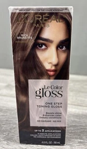L'Oreal Paris - Le Color Gloss - One Step Hair Toning RICH BRUNETTE 4 Fl Oz - Picture 1 of 2