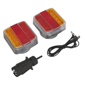 Sealey TB18LEDW Wireless Magnetic LED SMD Trailer Tail Light Set 2tlg Tow B - Bild 1 von 7