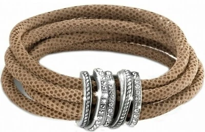 Новый с Ярлыками Brighton Нептун кольца блестящий верблюд кожаный магнитный браслет Рекомендуемая розничная цена производителя $78 - Изображение 1 из 3