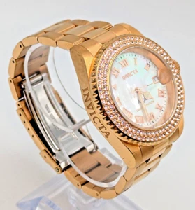 Invicta Angel Watch LE Carnival Triumph Rose Stainless Date 40mm New Battery EUC - Picture 1 of 11