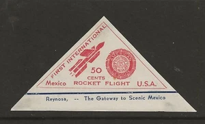 1936 US-MEXICO First International Rocket Flight ERROR stamp - EZ 11A1b - Bild 1 von 2