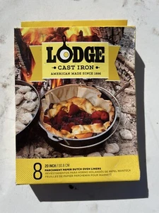 Lodge Cast Iron Parchment Paper Dutch Oven Liners Set Of 8, 20'' - Picture 1 of 2