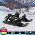 Mini łyżworolki Krótkie buty Śniegi Adiuwable Nastolatki do jazdy na nartach (czarne) DE