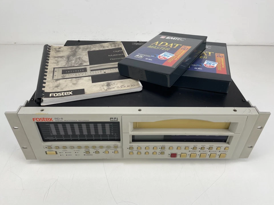 Fostex RD-8 ADAT 8-Track Digital Recorder – With Manual & 2 NOS ADAT's - Image 1 of 4