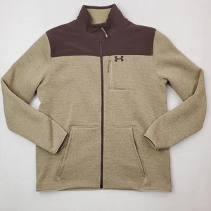 Chaqueta Under Armour Para Hombre Extra Grande Marrón Tostado Polar Especialista Cremallera Completa 2.0 - Imagen 1 de 13