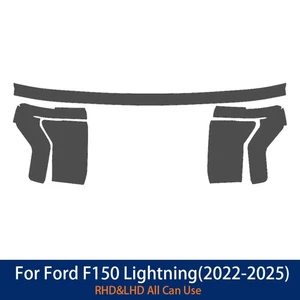 Fit Ford F-150 Lightning 2022-25 Headlights Precut Paint Protection Film Blacken - Foto 1 di 7