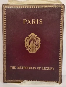 PARIS - The Metropolis of Luxury - 1924 Francois Bernouard Paris Leather 42cm - Imagen 1 de 22